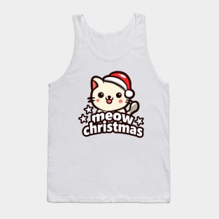 Meow christmas - Cute kitten Tank Top